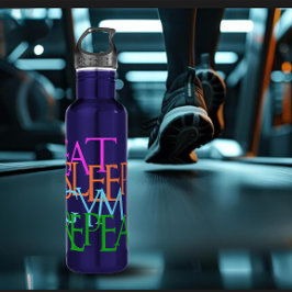 Garrafa Eat. Sleep. Gym. Repeat. Exercise