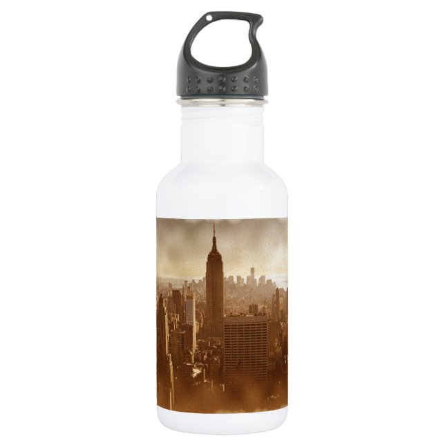 Garrafa Efeito Fotográfico Danificado em Nova Iorque (Frente)