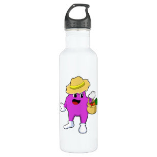 Garrafa EggPlant como Farmer with Carrot