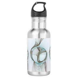 Garrafa Elegância Dourada abstrato Moderna Turquesa Brown