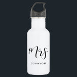Garrafa Elegante personalizado Sra<br><div class="desc">Copo de café para casal Senhor e Senhora,  personalizável com seu próprio nome e suas cores favoritas.</div>