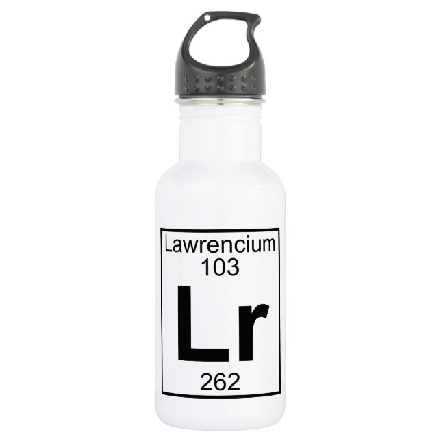 Garrafa Elemento 103 - LR - Lawrencium (cheio) (Frente)