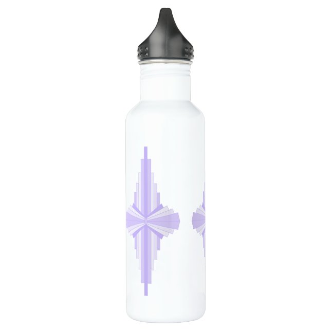 Garrafa Elemento de deco de arte em lilás e roxo 532 ml de (Esquerda)
