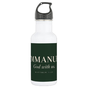 Garrafa EMMANUEL Mateus 1:23 Natal