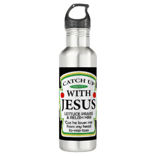Garrafa Encontre Jesus Ketchup Hoodie Funny Christian