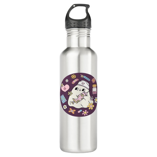 Garrafa Enfermeira de Halloween Cute Sobredimensionada (Frente)