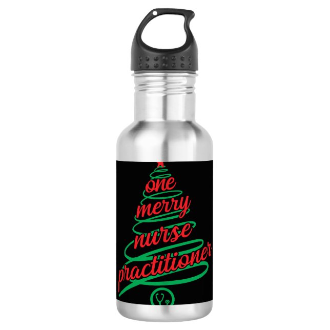 Garrafa enfermeiro de Natal, uma feliz (Frente)