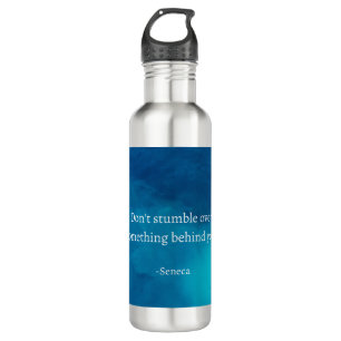 Garrafa Enfoque-se para frente, não tropece no passado