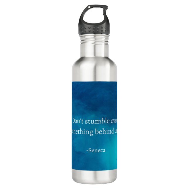 Garrafa Enfoque-se para frente, não tropece no passado (Frente)