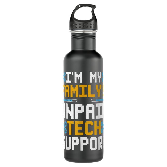 Garrafa Engenheiro De Software Engraçado Sou Tecnologia Nã (Frente)