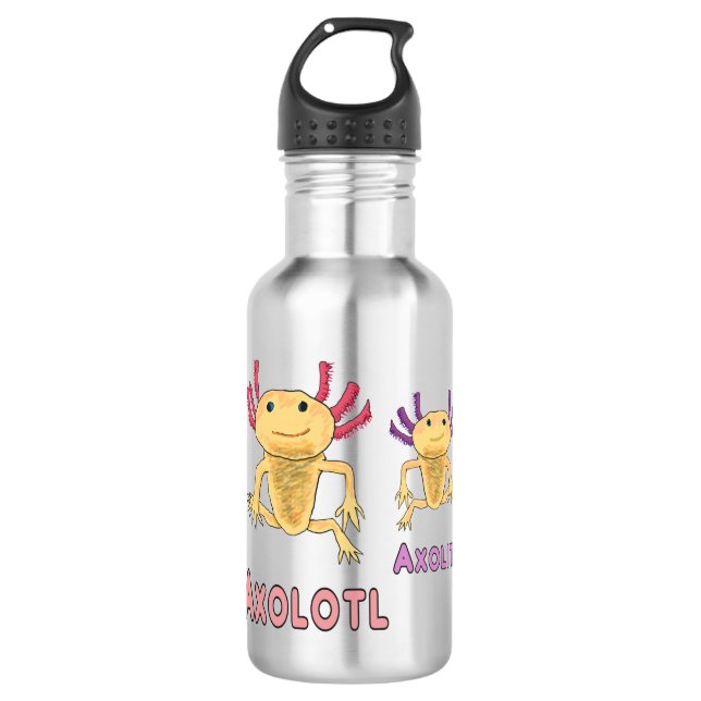 Garrafa Engraçado Axolotl Axolitl Pun (Frente)