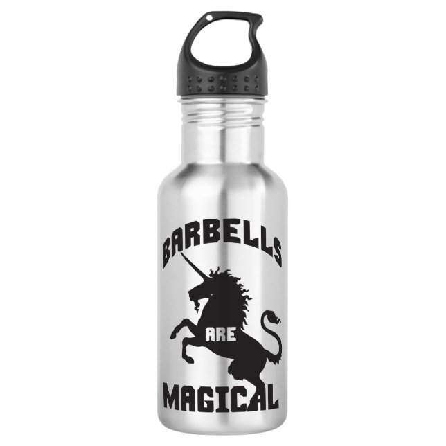 Garrafa Engraçado Barbell Levantando Giro Humor (Frente)