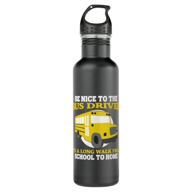 Garrafa Engraçado Barramento Escolar Citações Para Homens  (Frente)