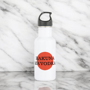 Garrafa Engraçado Citação do Bebendo de Vodka do Hakuna