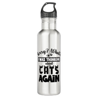 Garrafa Engraçado Design de citação de Cat