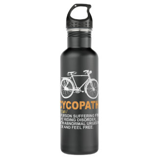 Garrafa Engraçado Design de Cycopath para ciclistas