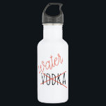 Garrafa Engraçado Não Vodka Bebendo Água Humor<br><div class="desc">Este design foi criado através da arte digital. Pode ser personalizado clicando no botão personalizar e alterando a cor, adicionando um nome, iniciais ou as suas palavras favoritas. Entre em contato comigo em colorflowcreations@gmail.com se você quiser usar este design em outro produto. Compre minha pintura original de acrílico abstrato para...</div>