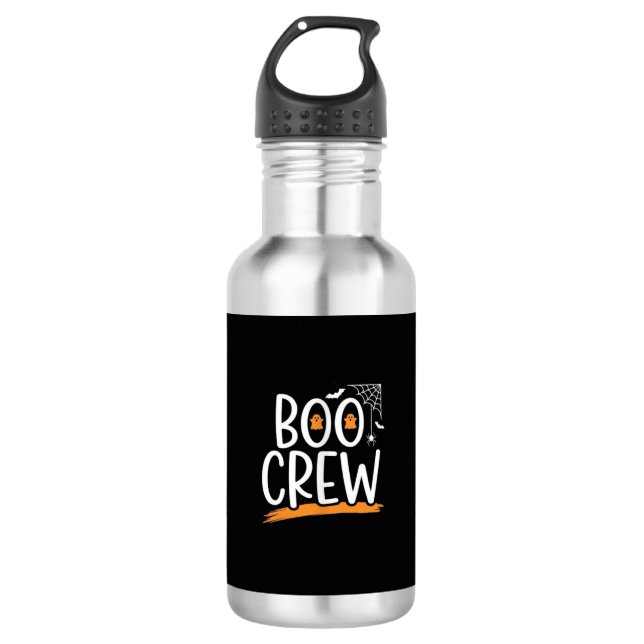 Garrafa Equipe Boo Design de Fantasma de Halloween_1 (Frente)