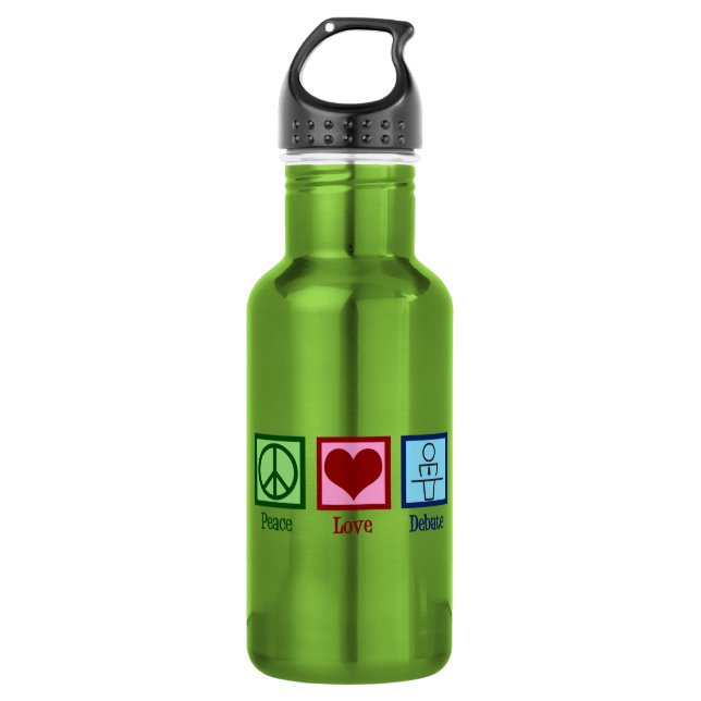 Garrafa Equipe de Debate Paz Amor (Frente)