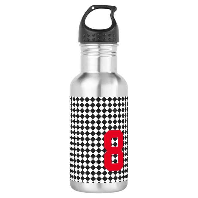 Garrafa Esporte Crianças de Aniversário do AGE Número Chec (Frente)