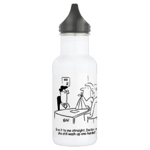 Garrafa Esposa tem braço quebrado em aço sem manchas W