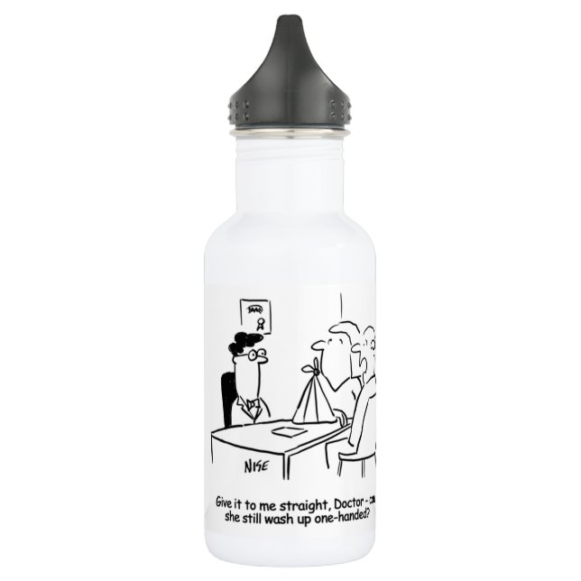 Garrafa Esposa tem braço quebrado em aço sem manchas W (Esquerda)