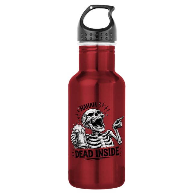 Garrafa Esqueleto Morto por Dentro Haha (Frente)