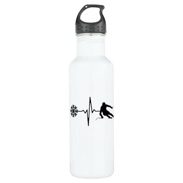 Garrafa Esqui - Presente Skiing Heartbeat Skier (Frente)