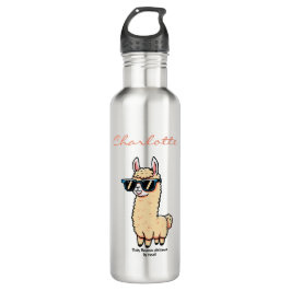 Garrafa Este Llama Drama é uma pose esquisita em óculos es