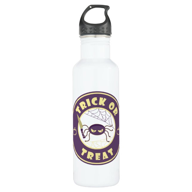 Garrafa Estilo Starbucks para a aranha do halloween (Frente)