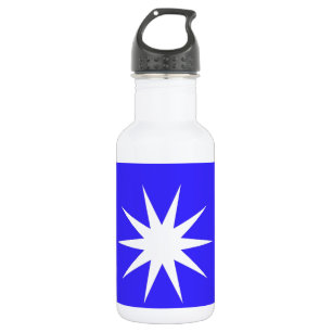 Garrafa Estrela branca azul profunda
