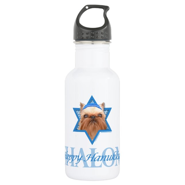 Garrafa Estrela de David de Hanukkah - Bruxelas Griffon (Frente)