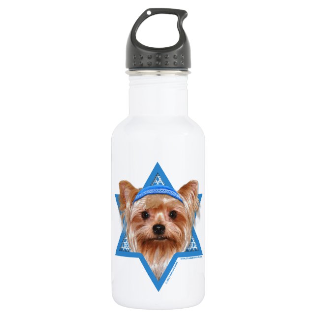 Garrafa Estrela de David de Hanukkah - yorkshire terrier (Frente)