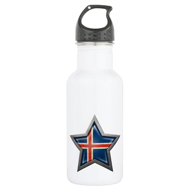 Garrafa Estrela islandêsa da bandeira (Frente)