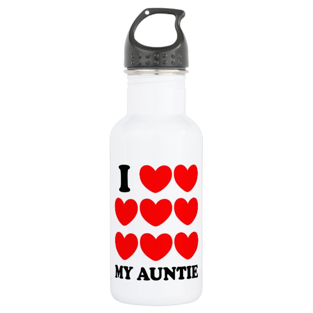 Garrafa Eu amo meu Auntie (Frente)