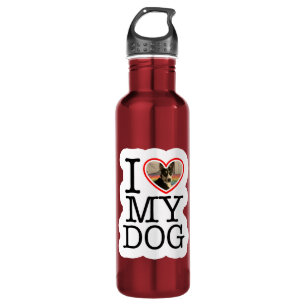 Garrafa Eu Amo Meu Cachorro Personalizado