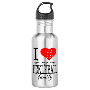 Garrafa Eu amo meu dizer da família de Pickleball