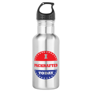 Garrafa Eu empacotado hoje