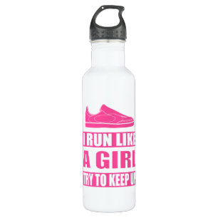 Garrafa Eu funciono como uma menina