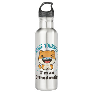 Garrafa Eu me gabo de ser um bote de animais ortodontista