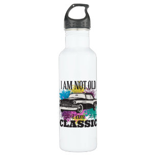 Garrafa Eu não sou velho, sou salpicos de cor picante