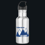 Garrafa Eu Preferencialmente Na Montanha Calgary Alberta<br><div class="desc">De esqui e snowboard a escalar, caminhar, e primaveras quentes, aventuras ao ar livre estão prontas e à vossa espera em Calgary e à sua volta. Este design de excelente de colheita de tem um aspecto retrô.</div>