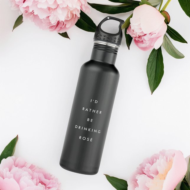 Garrafa Eu Preferencialmente Ser Bebendo Rosé (Criador carregado)