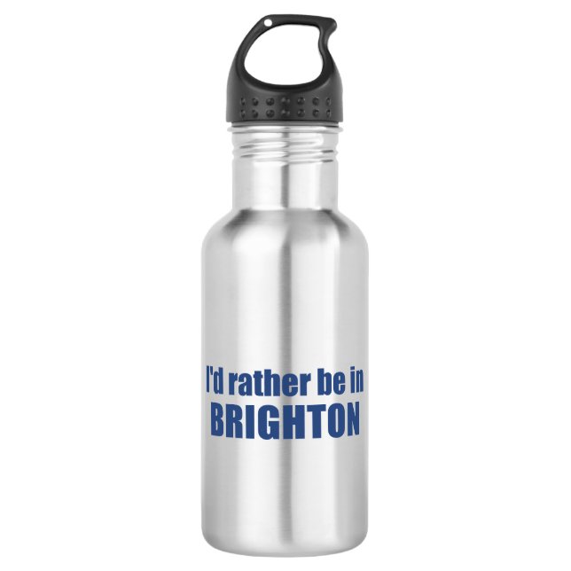 Garrafa Eu Preferiria Estar Em Brighton Utah (Frente)