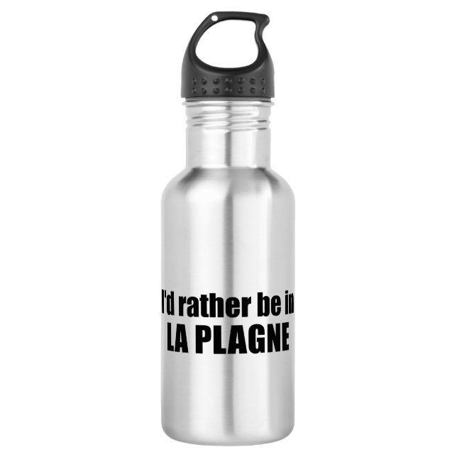 Garrafa Eu Preferiria Estar Em La Plagne França (Frente)