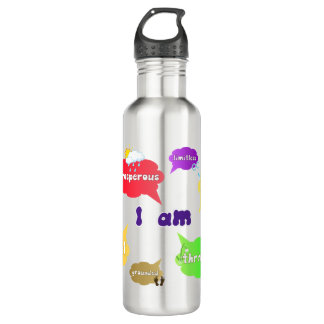 Garrafa Eu Sou Afirmações Positivas Palavras Autoamor