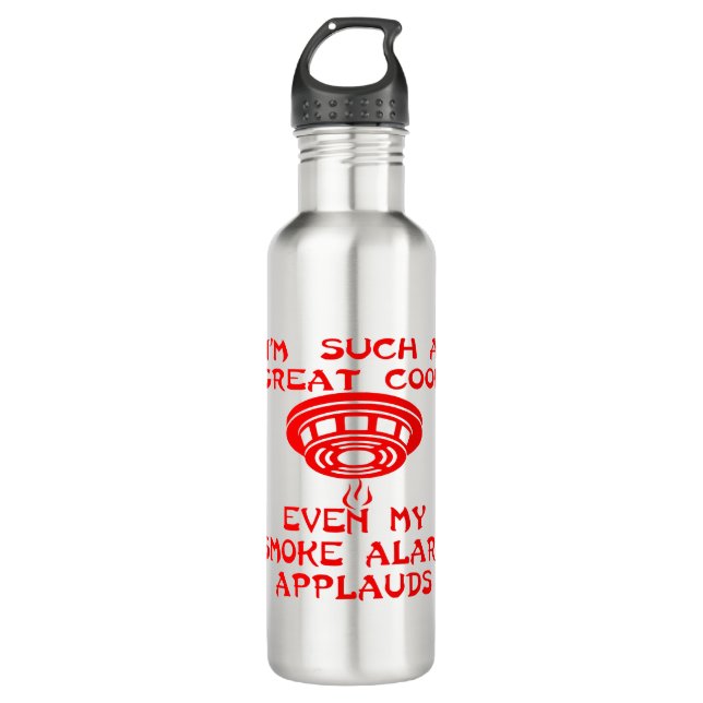 Garrafa Eu sou um cozinheiro Excelente até meu alarme de f (Frente)