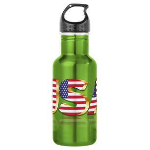 Garrafa EUA - Estados Unidos da América - Bandeira - Patr