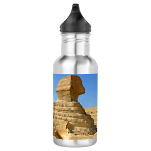Garrafa Excelente Esfinge de Giza com a pirâmide Khafre -