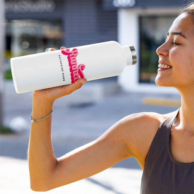 Garrafa Executante Executando Motivação da Fonte Retroativ (Criador carregado)